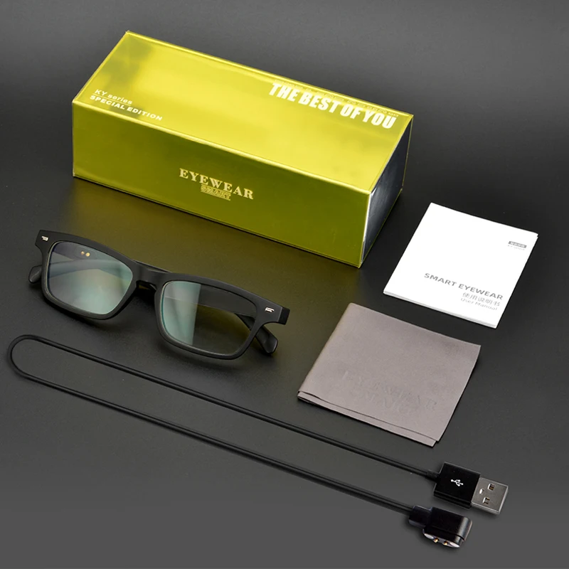 Luxury Wireless Audio Open Ear Headphones Music Calling Polarized Smart Glasses Blue tooth Sun Glasses For Men & Women