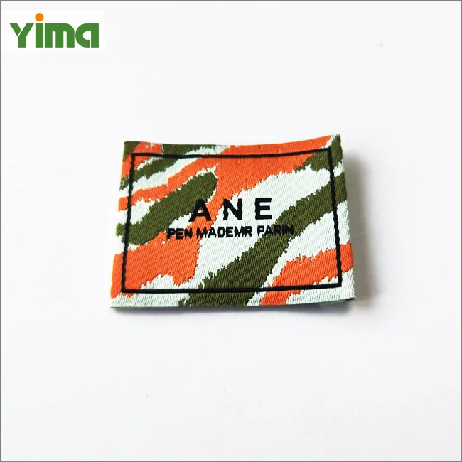 New craft flame retardant woven labels for custom logo private label womens sportswear clothing
