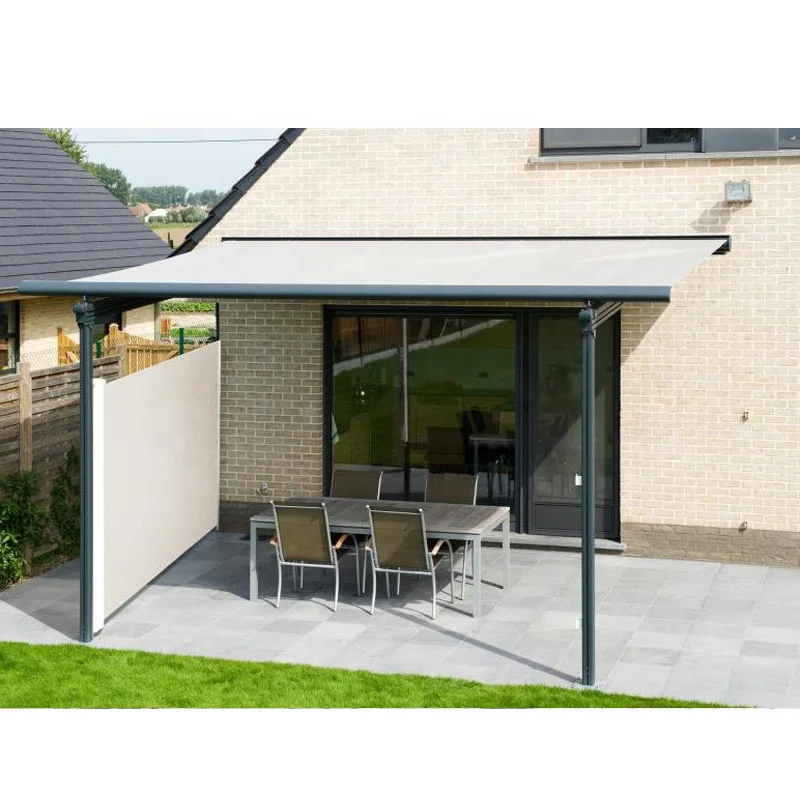 motorized full cassette retractable awning