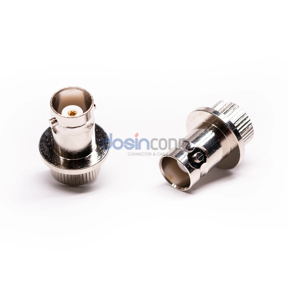 Manufacturer 50ohm Copper Stainless Steel RF Straight Female Jack BNC Connector