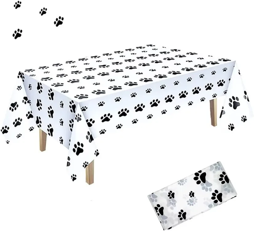 Cow Print Tablecloth 54 x 108 Inch Tablecloths for Farm Animal Themed Parties Picnic Table Covers