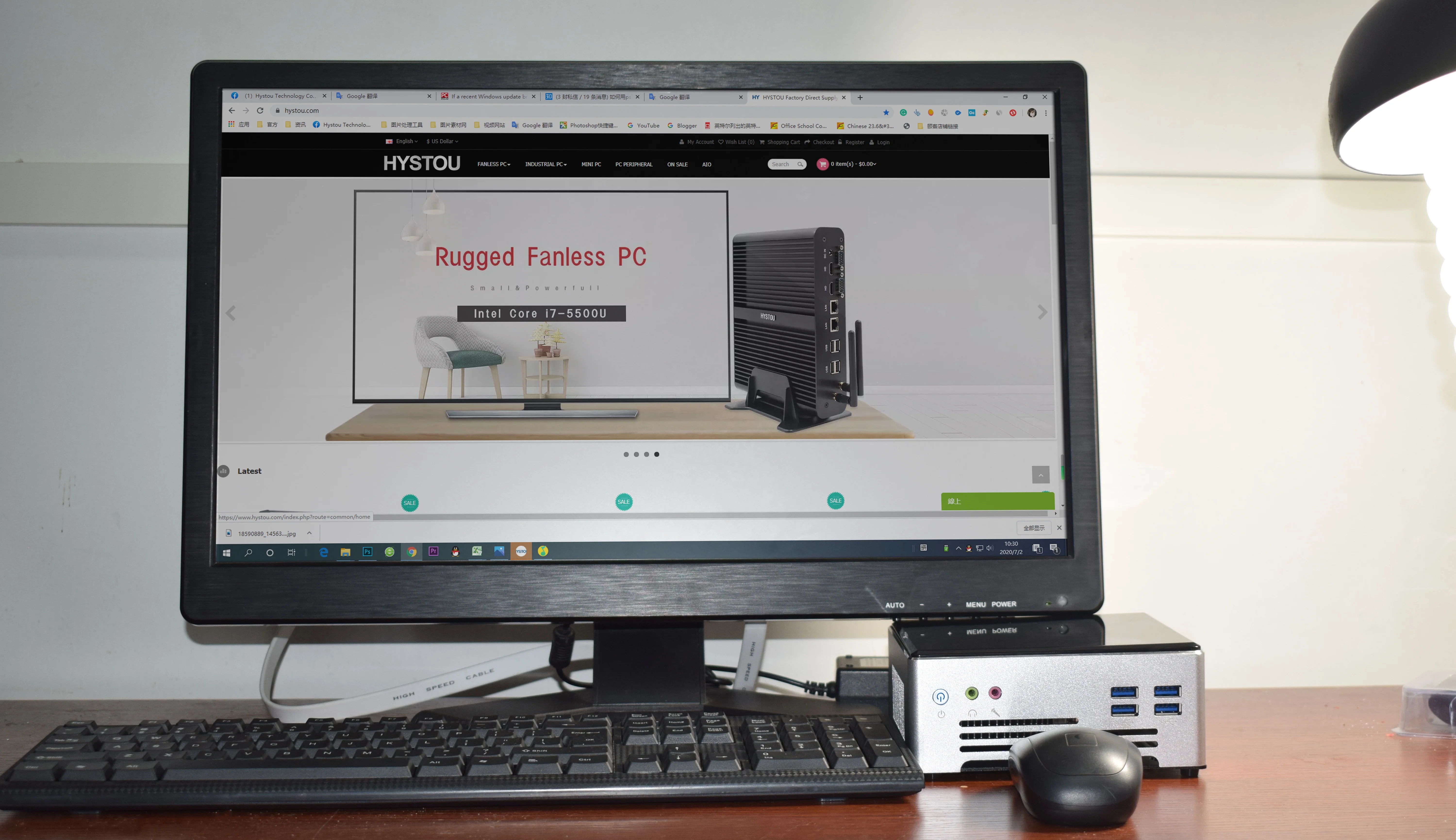 Factory Price Mini PC In-tel Core i9 10880H i7 10750H TV BOX HD-MI DP Small Desktop Computer i9 9880H HTPC Win-dows 10 Pro