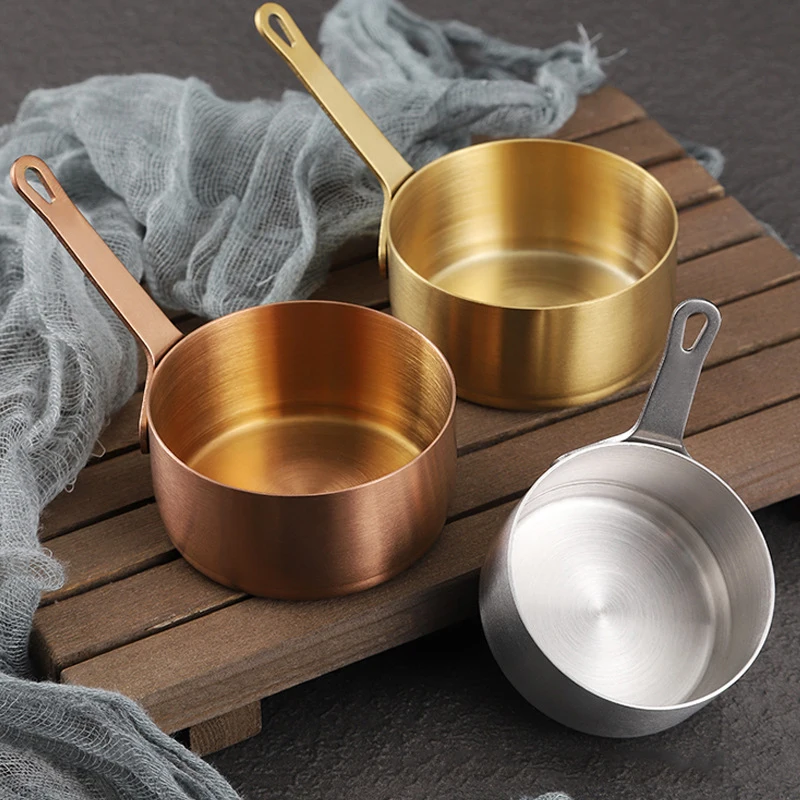 Mini Cup Container for Serving Milk Coffee Cream Salad Dressing Stainless Steel Gravy Pourer Dish Salad Dressing Server