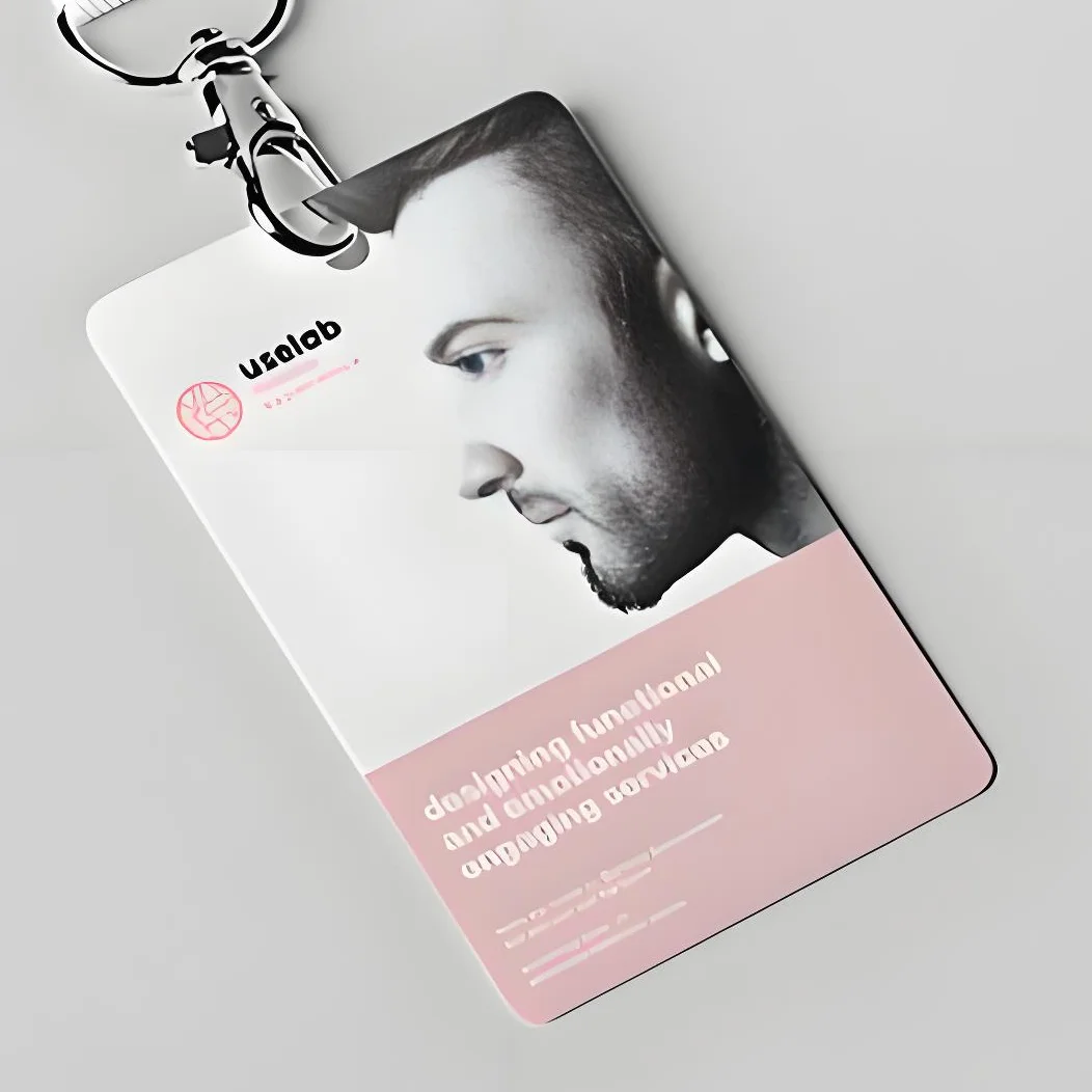 No chip Custom design cheap  no Photo id PVC card Student visitor event Employee Access control business magnetic qr code Card
