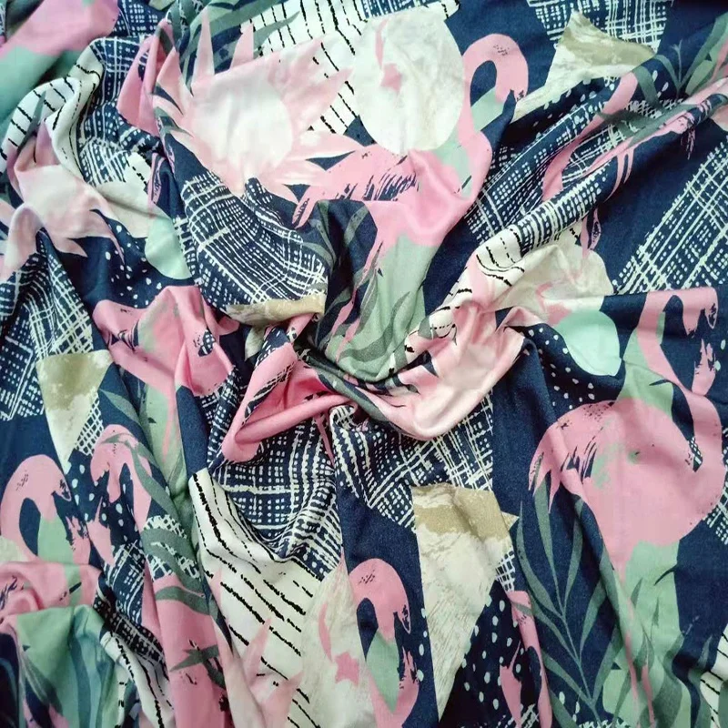 
Custom Printed 95 Modal 5 Lycra Jersey Knit Fabric For Clothing 