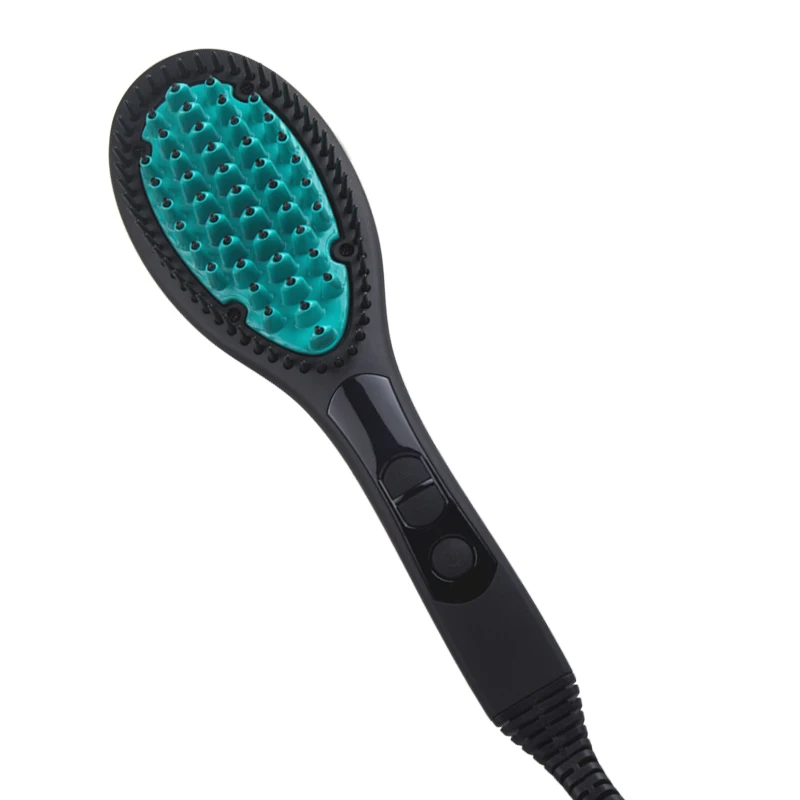 Electric Magic Ceramic Hair Brush Straightener 3-in-1 Straightening Comb with massage function