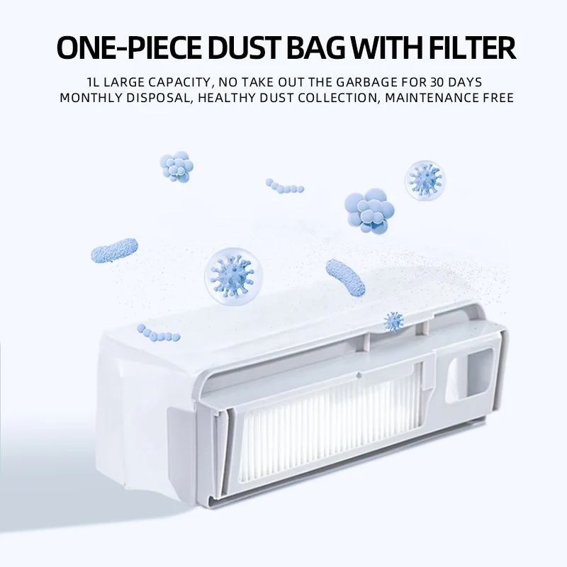 Narwal J4 Robotic Vacuum Cleaner Spare Parts Accessories with Main Roller Side Brush Hepa Filter Mop Cloth Dust Bag