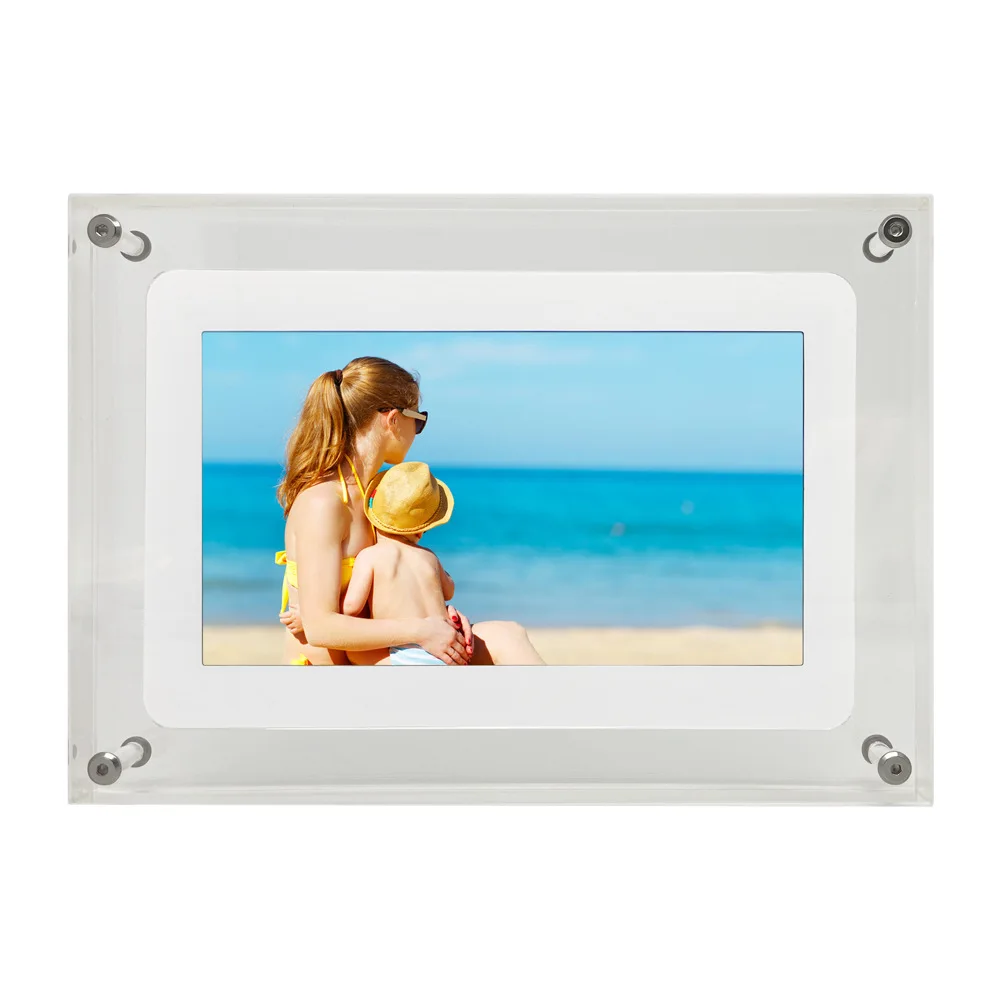 7 inch NFT acrylic LED digital screen electronic digital photo frame