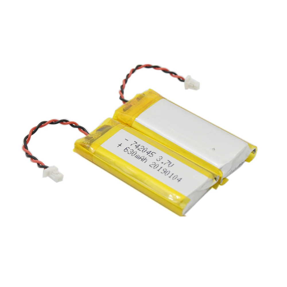 Маленькая литиевая 742045 lipo 3 7 v 630mah перезаряжаемая носимая батарея li-pomer для металлоискателя