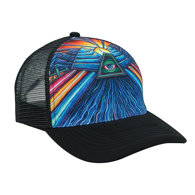 China professional manufacture high quality men and women print hats and trucker mesh cap