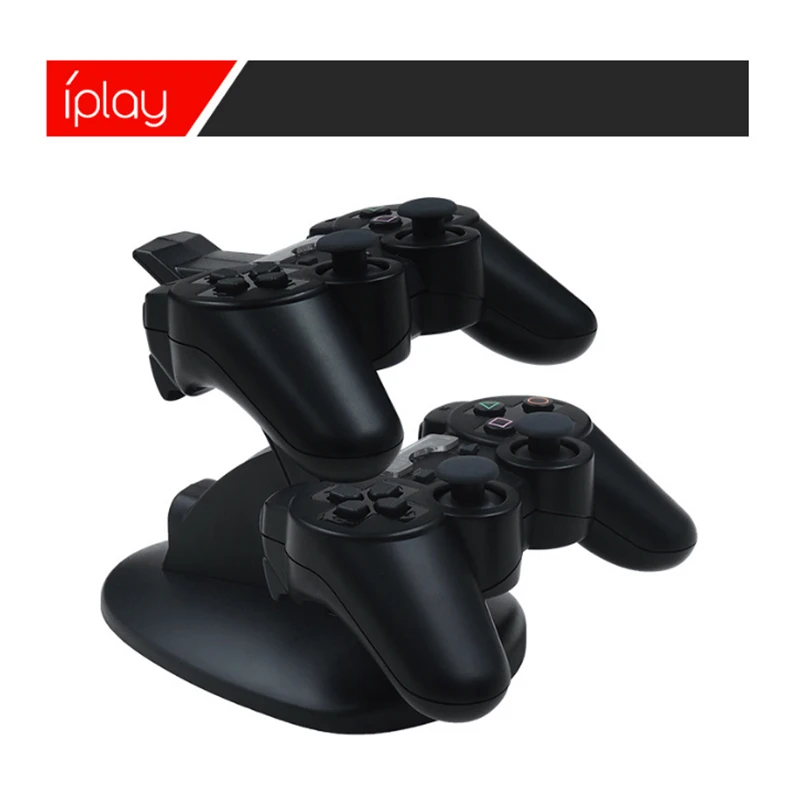 Dual Fast Charge Charging For PS3 Gamepad Aircraft Dock Stand With LED Light USB Charger For PS3 Controller Game Accessory