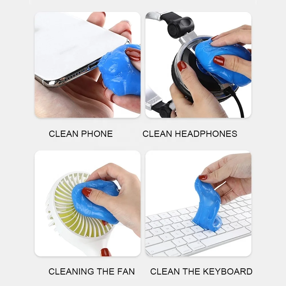 160g Super Dust Cleaner Clay Car Interior Cleaning Gel Dust Remover Cleaning Slime Detailing Putty Keyboard Air Vent Computer