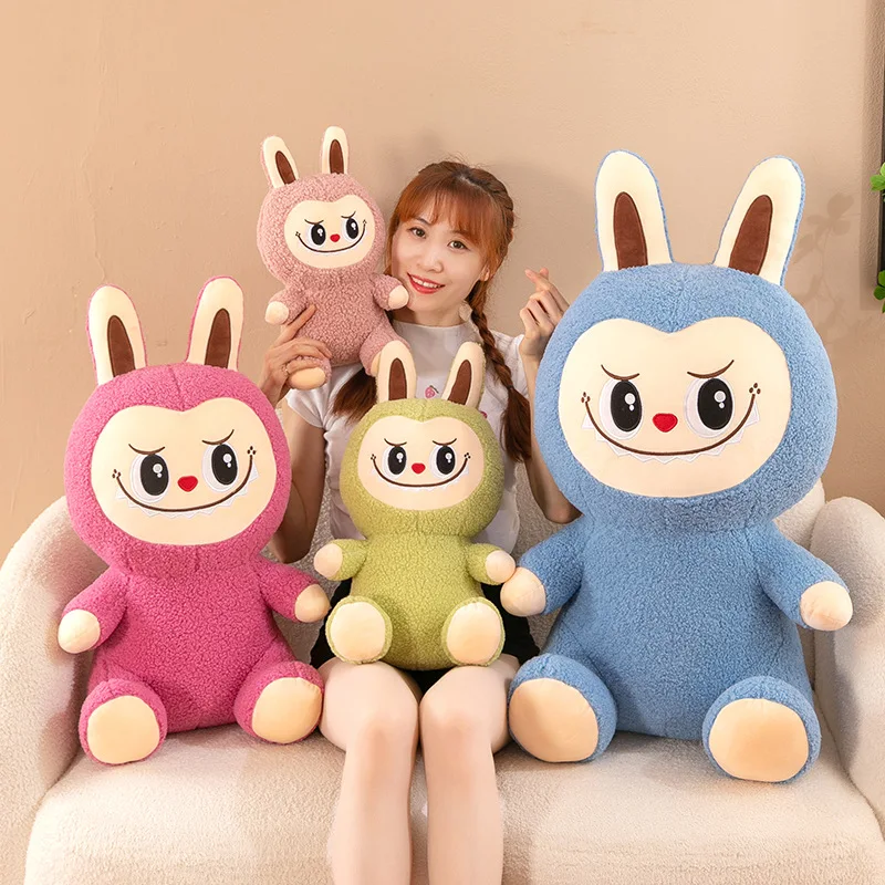 Botu Kawaii Figures Labubu Action Cartoon Doll Plush Pillow Doll Gifts Soft Toys Stuffed Animals Doll Anime Labubu Plushies Toy