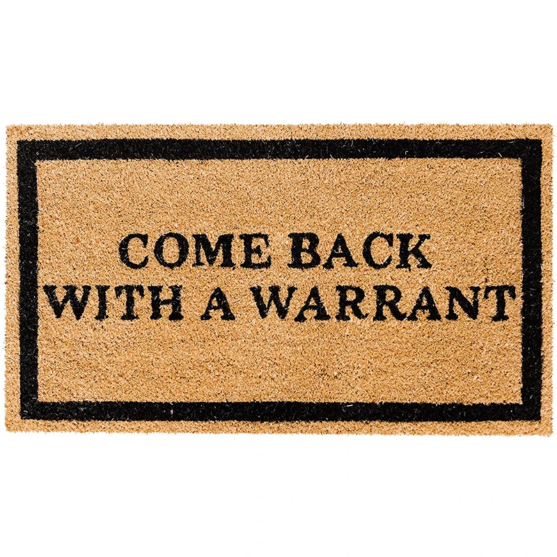 100% Natural Coir Coconut Outdoor blank Entrance mat Brown Rubber Non Slip doorMat Resist Dirt door mat for home