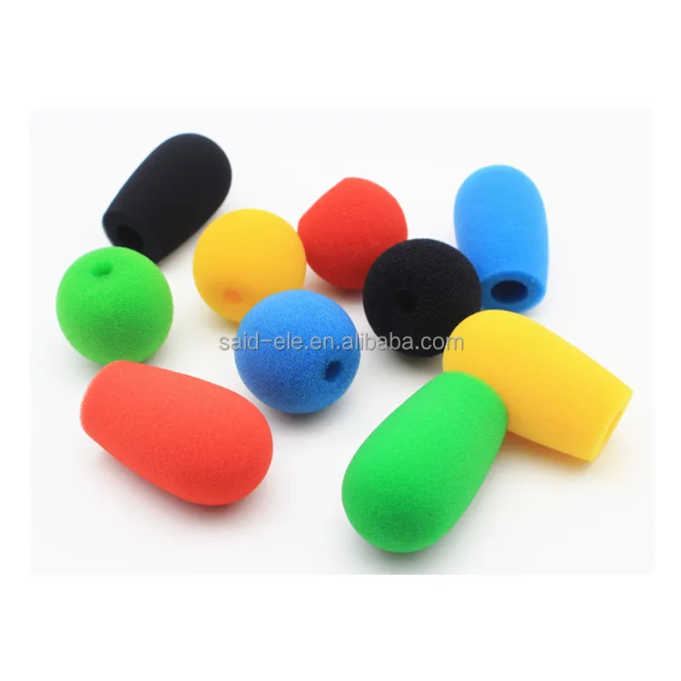 Wired lapel microphone foam windshields wireless lavalier microphone cover conference mic windscreens for Rode mic