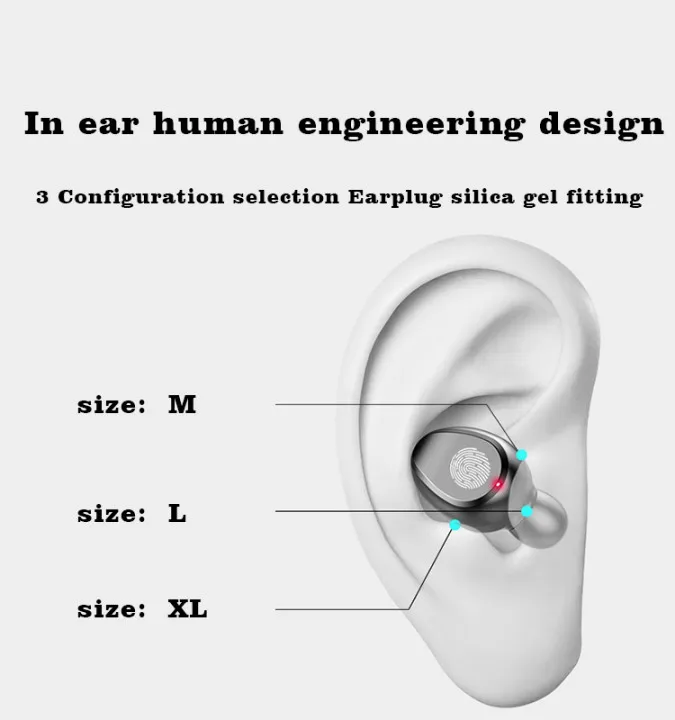 
Waterproof F9 Wireless Earphone Headphones TWS 5.0 Touch Control LED Power Display 2000mAh f9 earphone 5.0 In ear earbuds 
