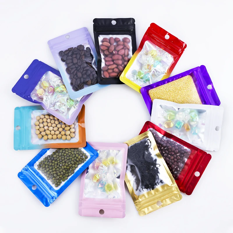 Custom Glossy Printed Heat Seal Packaging Mylar Pouch Laminated Aluminium Foil Food Storage Bags