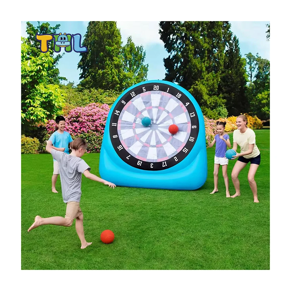 Free Shipping Inflatable Kick Dart Game Football Target Set Kids Outdoor Play Throwing Toss Inflatable Target Game
