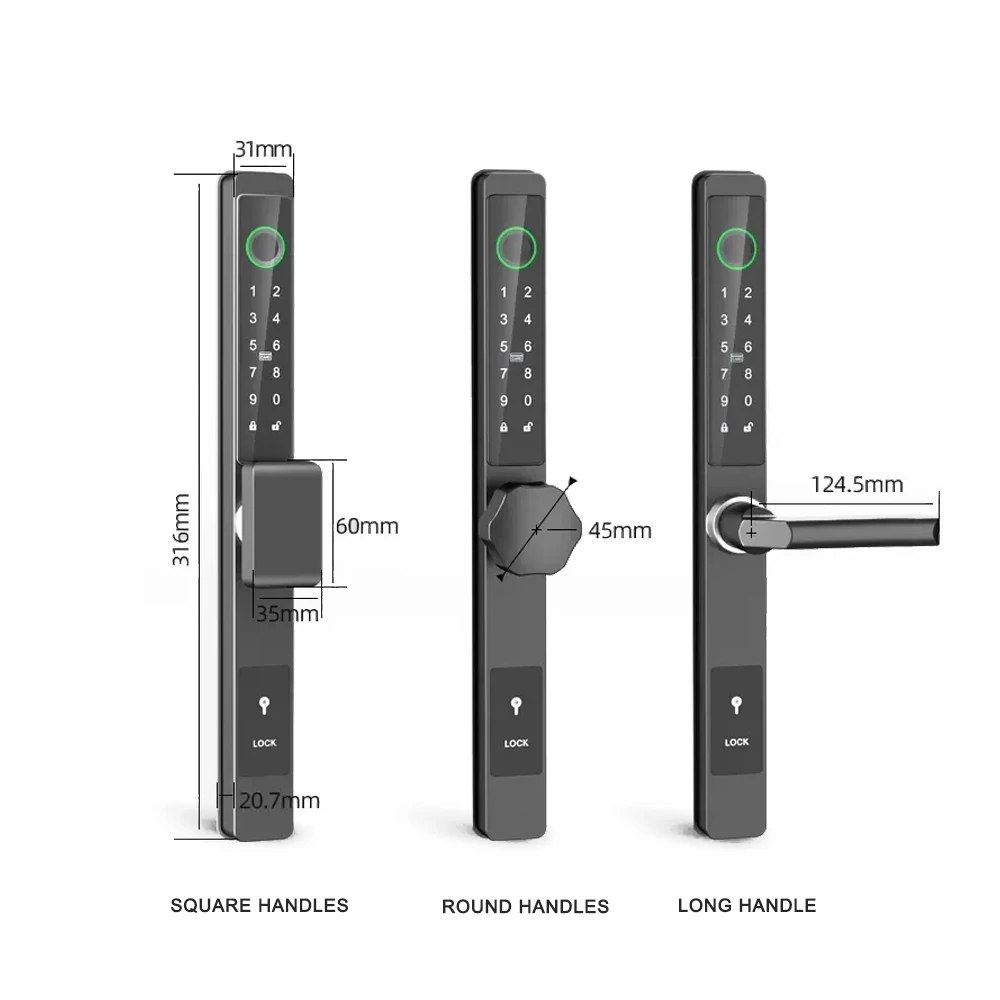 TT замок Водонепроницаемый дверной Wi-Fi Электрический цифровой отпечаток пальца умный дверной замок