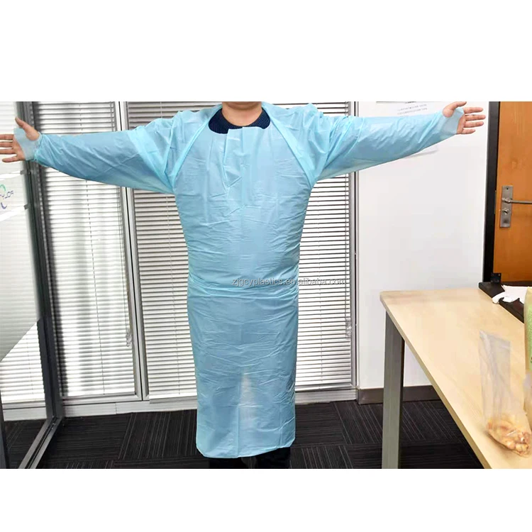 
Custom Waterproof Doctor Medical Children Kitchen Restaurant Cleaning Black Disposable Plastic Tpe Cpe Pe Apron With Logo 