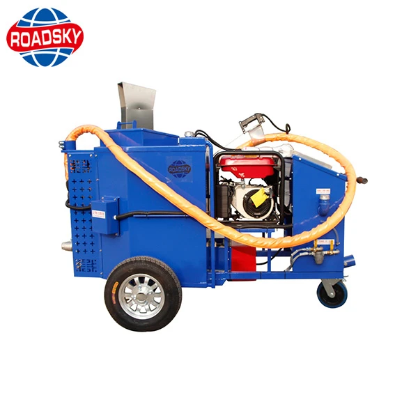 asphalt concrete road pavement crack sealing repairing filler injection filling machine