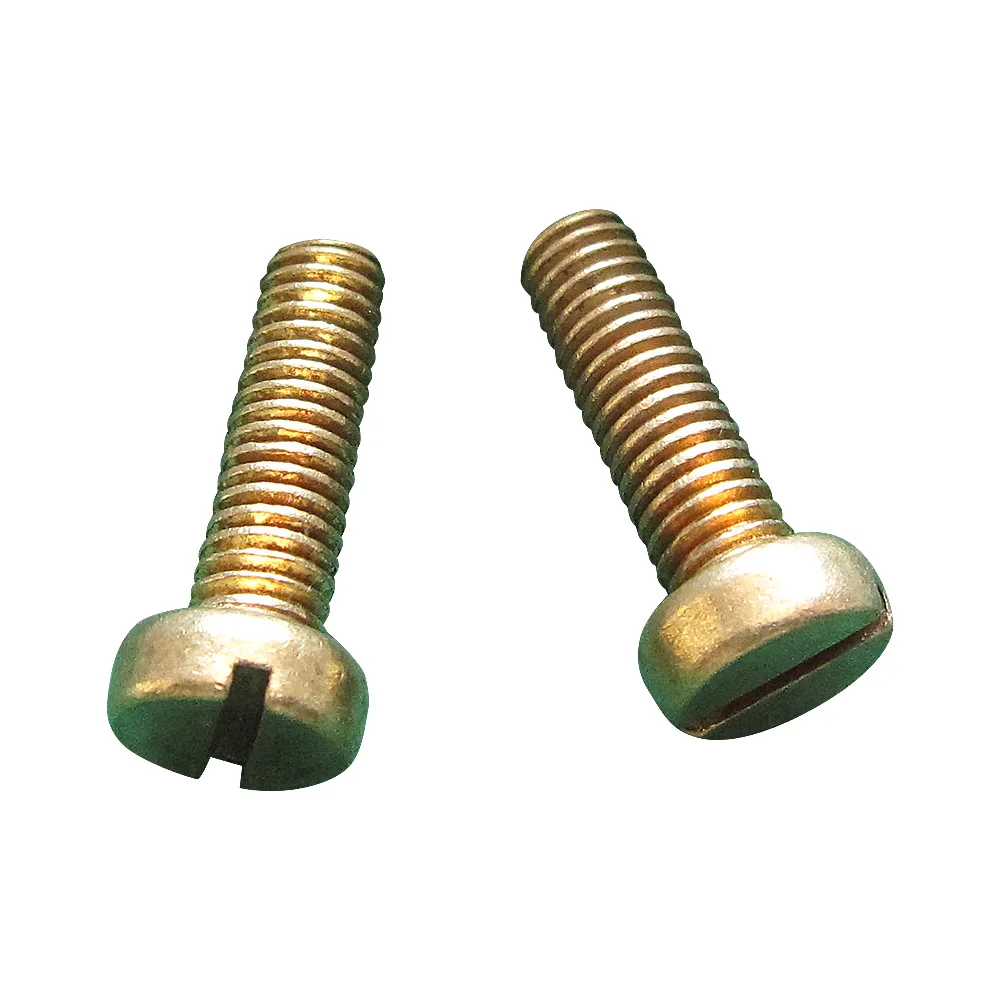
DIN84 brass slotted cheese head screw 