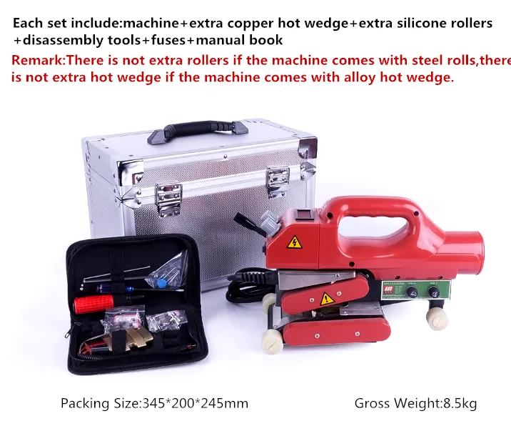 0.1mm 0.3mm 0.5mm 0.75mm 1.0mm 1.5mm HDPE/EPDM/PVC/EVA membrane plastic film geomembrane welding machine