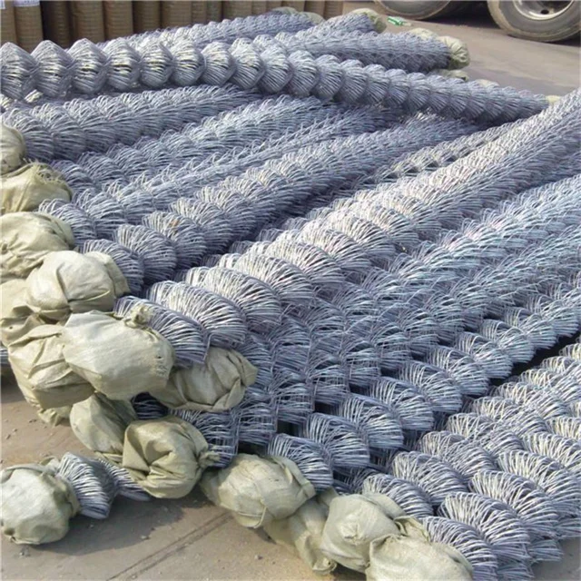 Heavy Galvanized 75*75mm Diamond Mesh Wire/ Cyclone wire 10 gauge/ Galvanized chain link cyclone iron wire fence