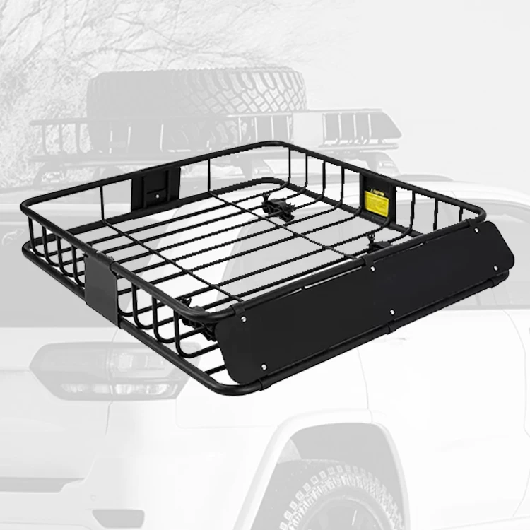 Cargo luggage carry basket bracket carrier suv auto top accessories roof rack for car