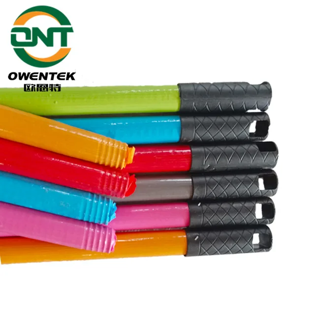 Less Than 1 Dollar Owentek 120cm Ribbed PVC Coated Broom Stick Colored Mop Handle Household Items