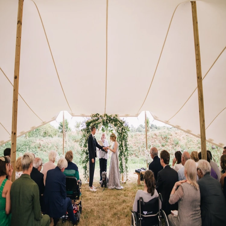 700gsm Bedouin Stretch Tent Fabric Waterproof Fire Resistant for Wedding Party Event Marquee Tents