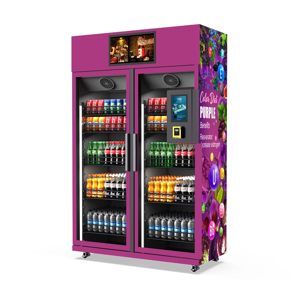 FEISHI New Style AI Smart Fridge Vending Machine Refrigerated Mixed Drinks Vending Machine For Shopping Mall