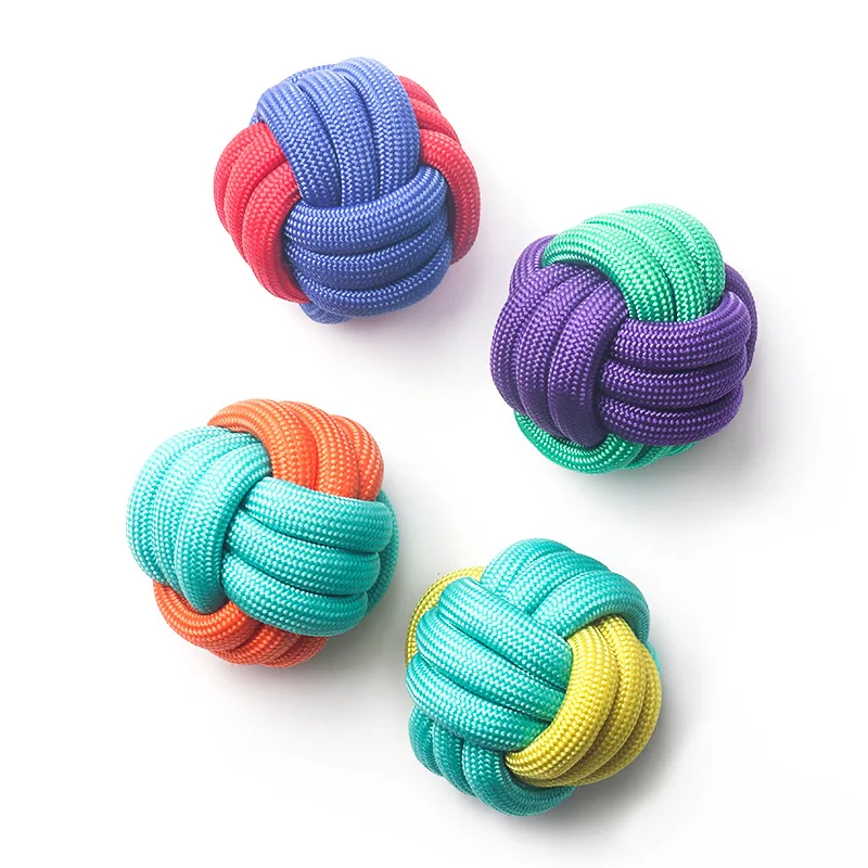 Hot sale puppy toy Polypropylene fiber  cotton rope Chewing Teeth Cleaning Rope Knot Toys
