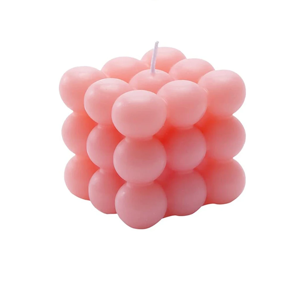 Hot Selling Bubble Candle Scented Soy Wax Cube Candle For Decorative
