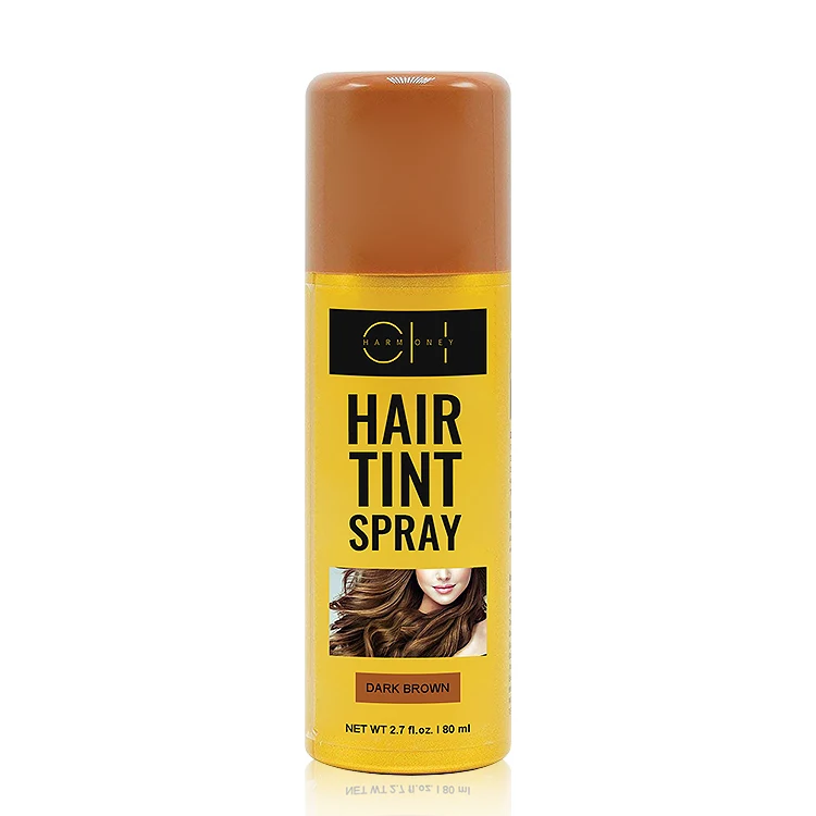 Tint Spray For Lace Wigs Custom Private Label Wholesale Natural Grey Brown Black Hair Dye