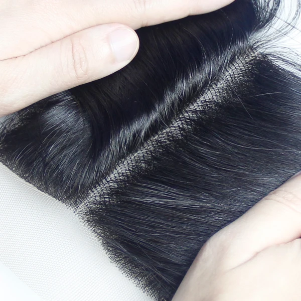 
Hot selling full lace virgin human hair lace closure,free part body wave 4x4 lace closure with baby hair 
