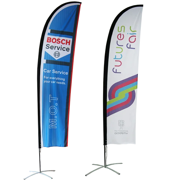 Outdoor printing custom beach flag feathered flag feather banner