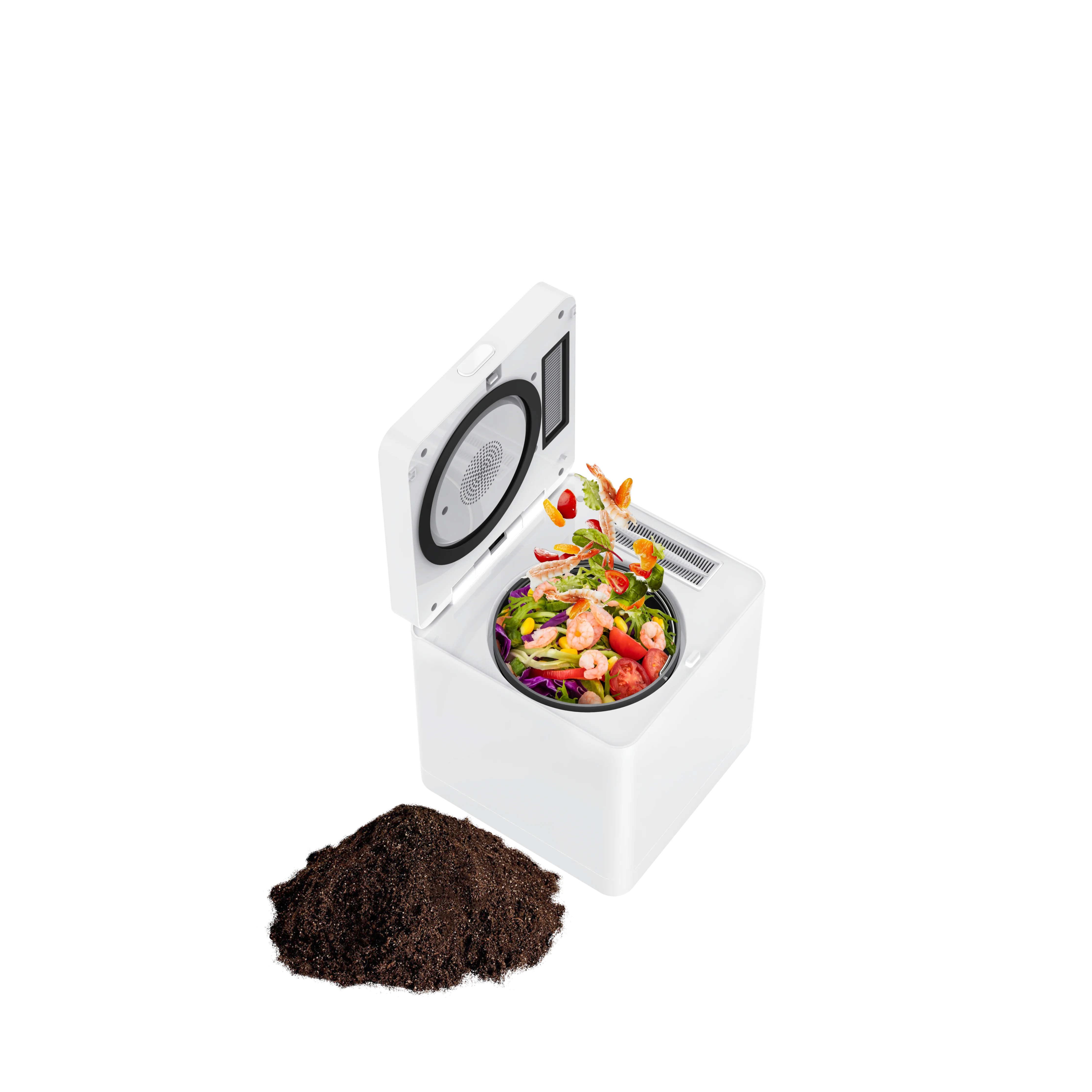 Automatic Household Mini Compost Disposal Machine Kitchen Waste & Food Garbage Composter DC Motor Organic Fertilizer Composter