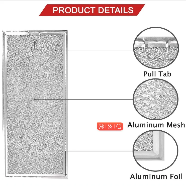 Microwave Grease Filter Compatible with Whirlpool Microwaves