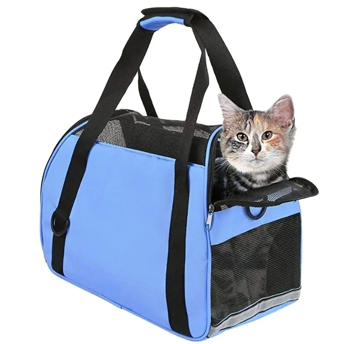 
Pet Soft Sided for Cats and Dogs soft overnight travel bag cat dog Crate 