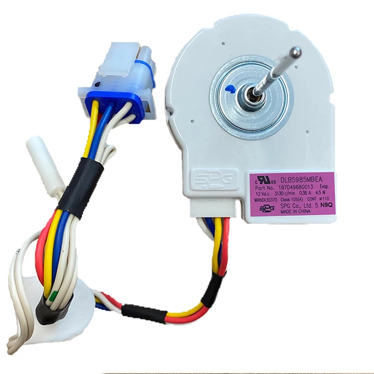SPG Original DLB5985MBEA 12v 4.5w Refrigerator Brushless Dc Evaporator Fan Motor for Whirlpool LG