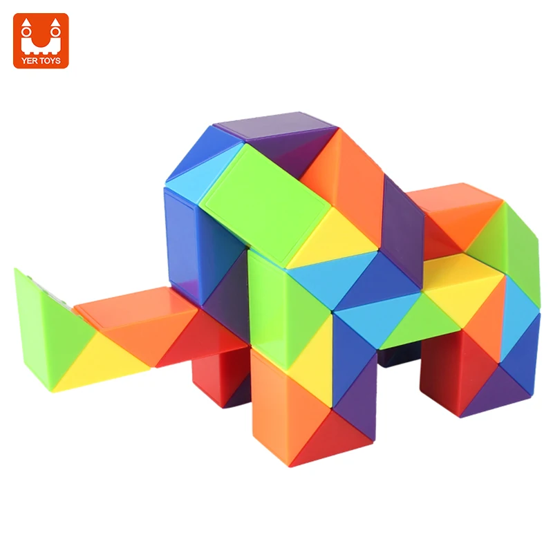 Elephant Speed Cubes for Kids Party Bag Filler Sensory Puzzles Macaron Magic Snake Cube