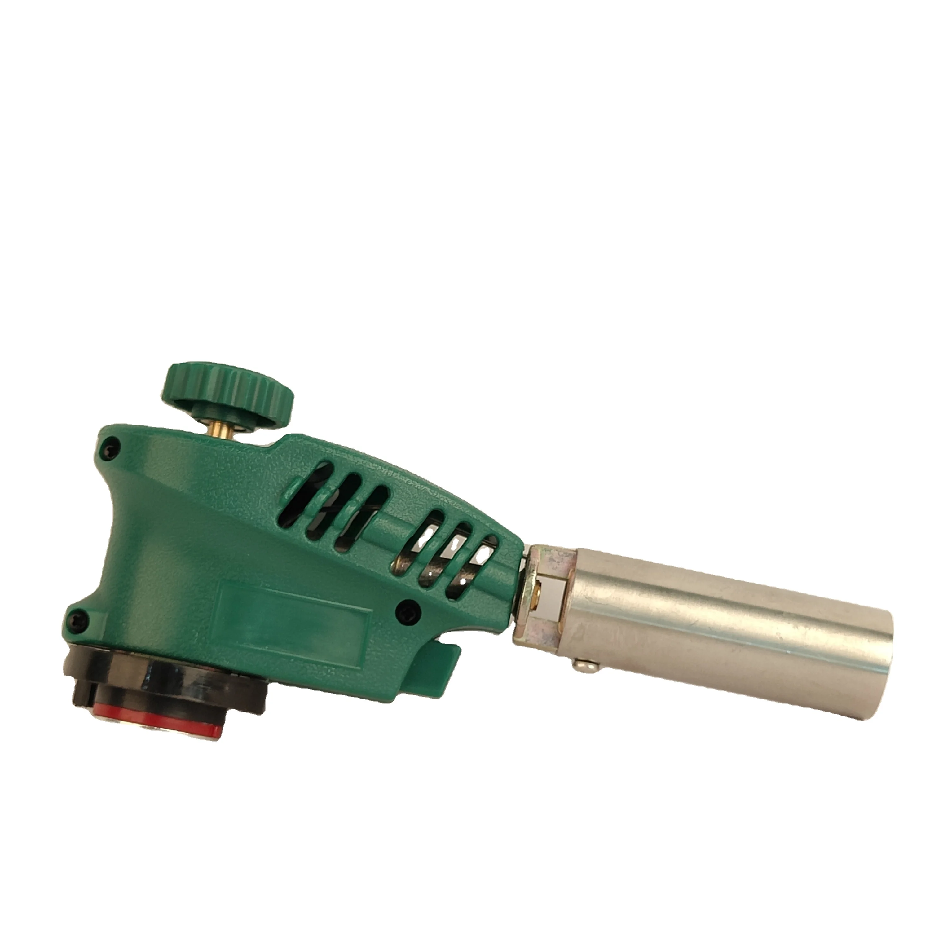 Green color hand-operated blow gun camping gas torch hiking  flame gun