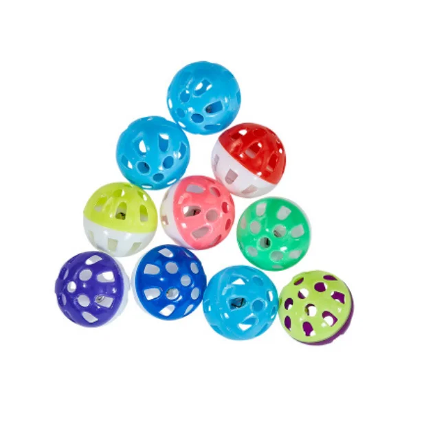 wholesale plastic bell ball toy for cats interactive toy jingle bell