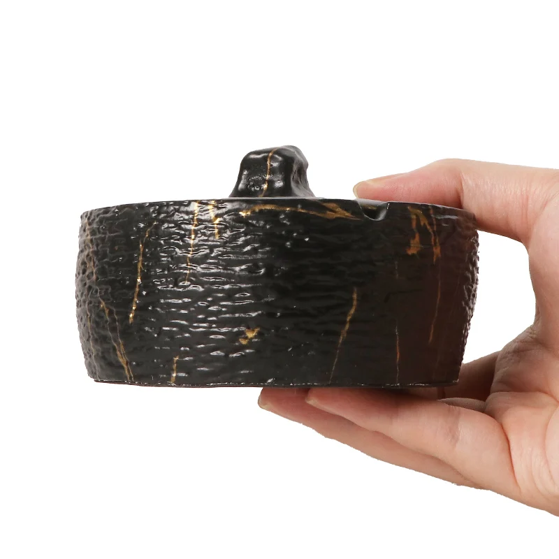 Erliao Factory Wholesale Ceramic Smoking Ashtray Smoking Accessories Home Smoking Ashtray Cigarette Ashtray