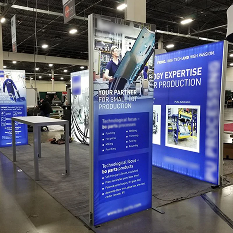 20 x 20 Trade Show Ideas Aluminium Modular Free Standing Backlit Backdrop Booth Stand For Exhibition Events