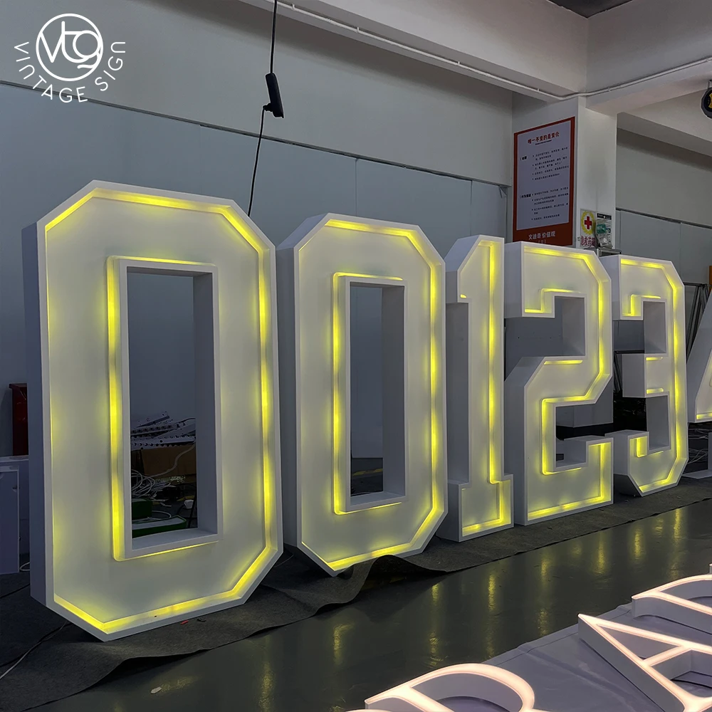 0-9 4ft Marquee Number Letters LED Alphabet Wedding Birthday Decor With Factory Prices