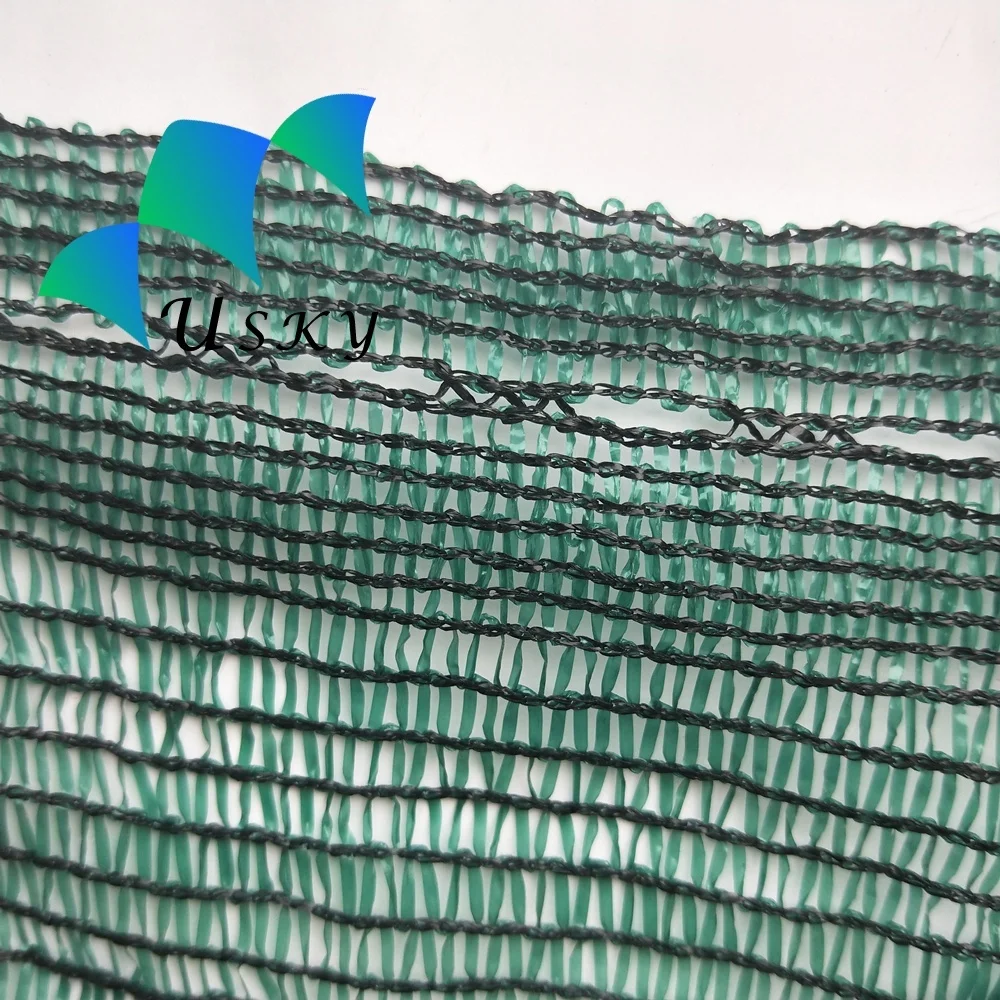  Водонепроницаемая Солнцезащитная сетка 100% HDPE зеленая 40% затеняющая ткань парус эластичная китайская рулон для сельского