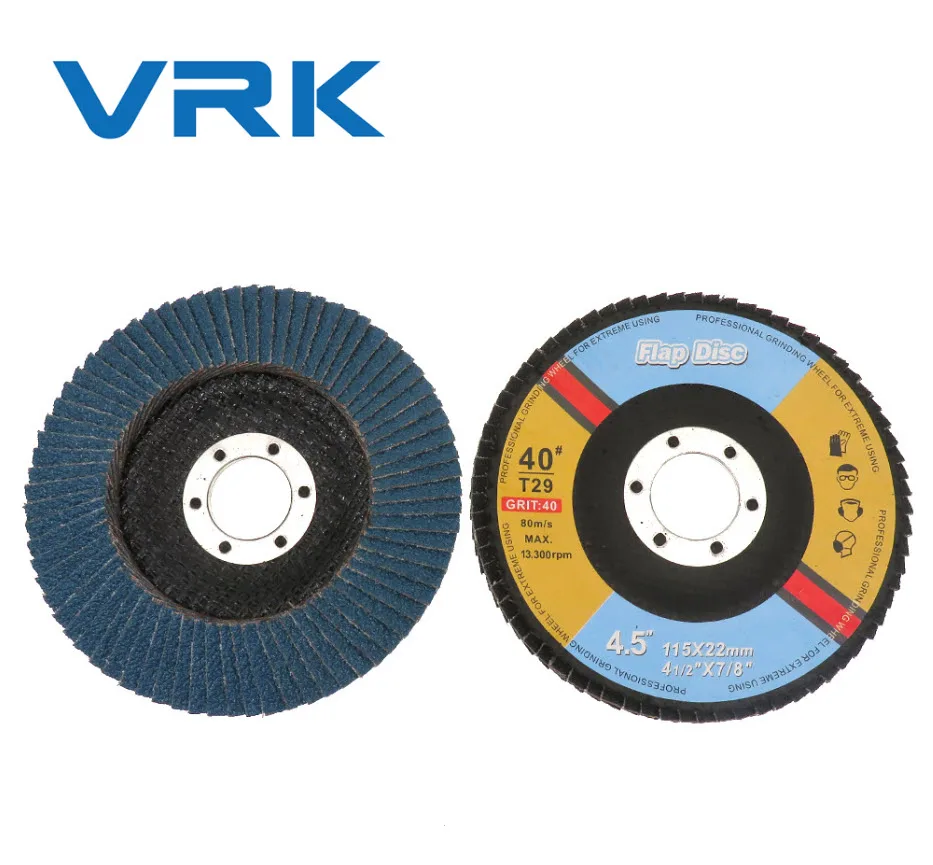 4 1/2 P60  high quality zirconia aluminum oxide sanding flap disc