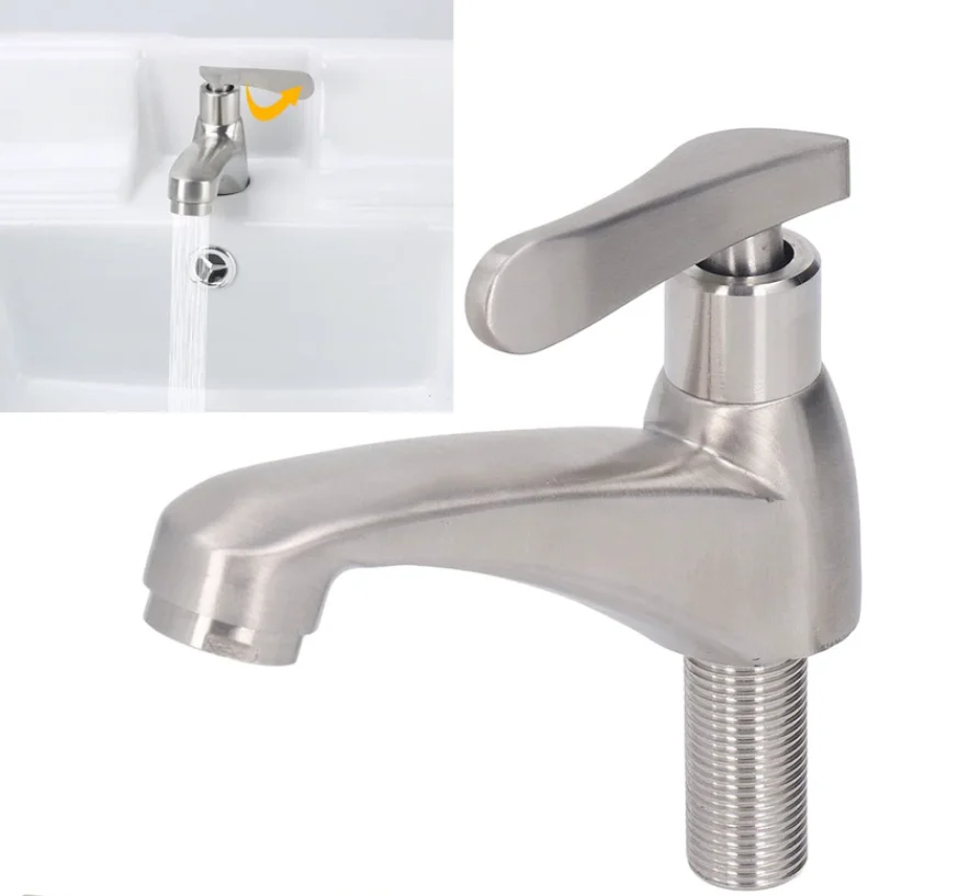 NES-DF65 Basin faucet Bathroom toilet faucet 304 stainless steel brushed
